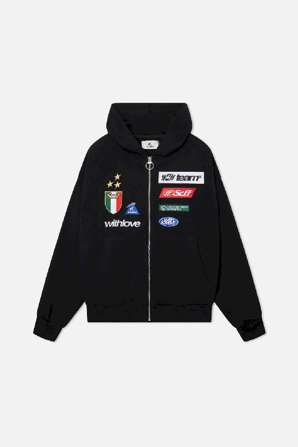 Scuffers By Air Zipper Black Hoodie Scuffers By Air Zipper Black Hoodie