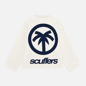 Scuffers Palm Ecru Sweatshirt