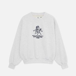 Scuffers Horse Crewneck Light Grey Sweatshirt