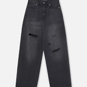 Scuffers Jumbo Ripped Washed Black Pants