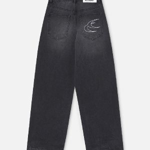 Scuffers Jumbo Ripped Washed Black Pants1